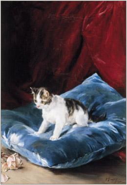 Francisco Domingo Marques Cat oil painting picture